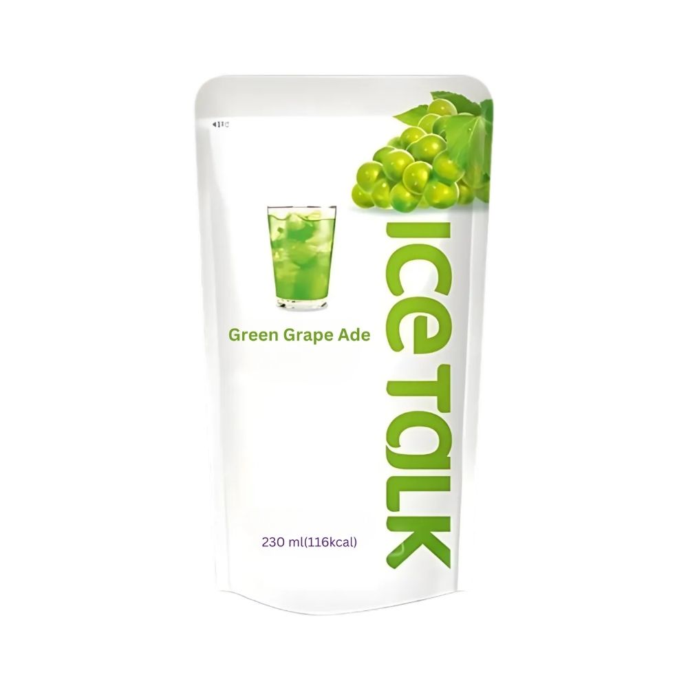 Ice Talk Green Grape, boisson au goût de raisin de 230ml