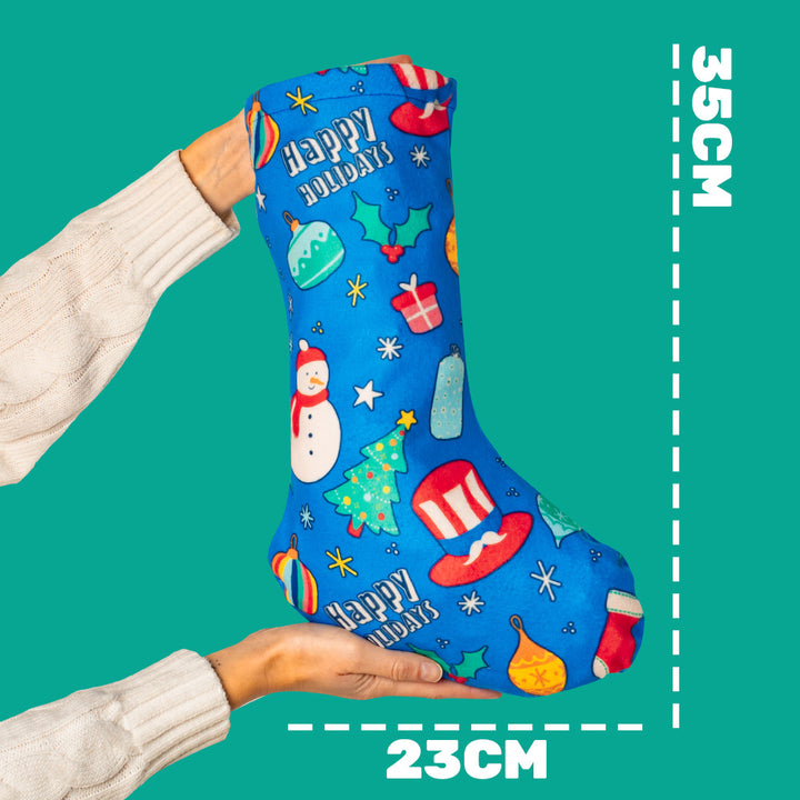 Chaussette de l'Épiphanie avec au moins 15 produits sucrés et salés