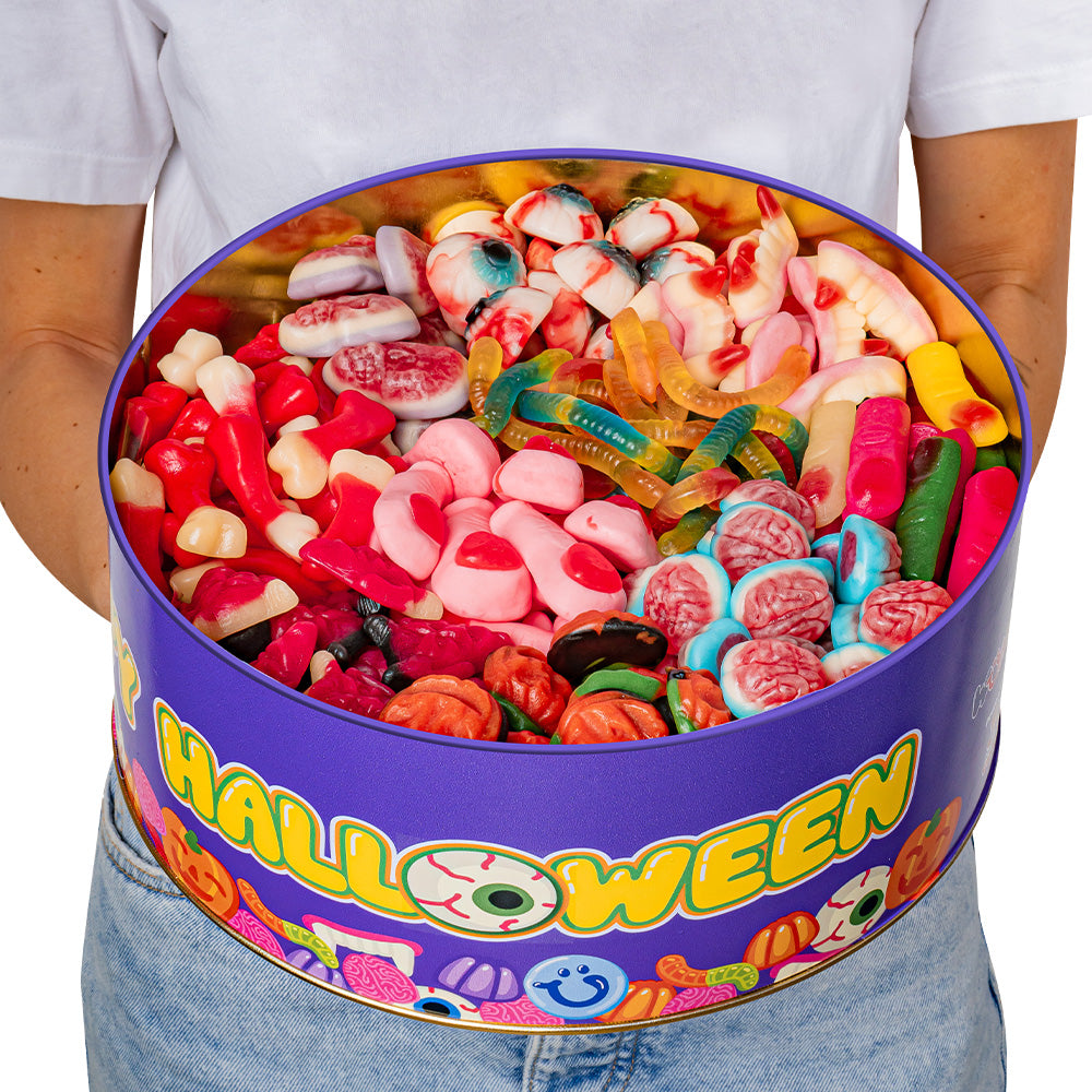 Wunnie Bucket “Joyeux Halloween”, boîte à composer avec vos bonbons gélifiés préférés - 3 kg