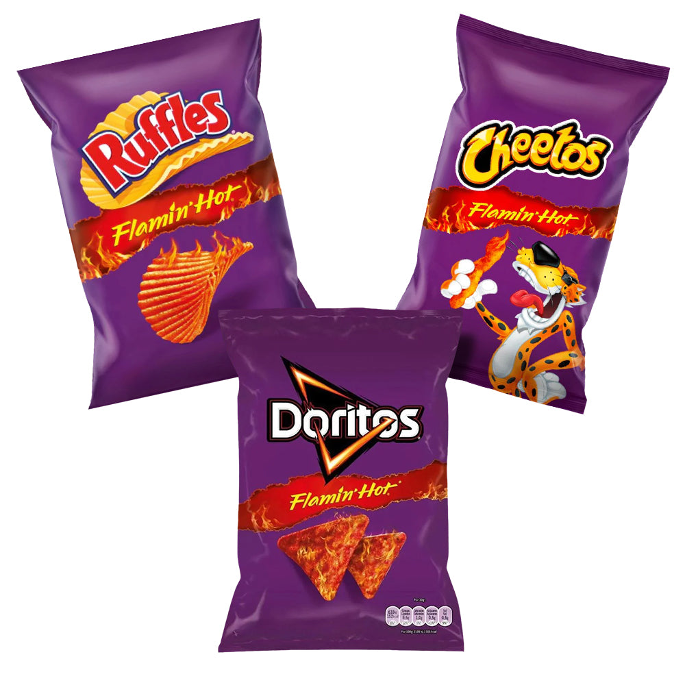 Confezione da 3 patatine Flamin Hot