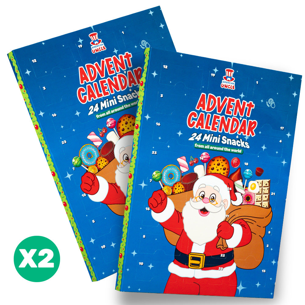 2x Calendrier de l'Avent Miniatures, boîte de 24 snack douceurs surprises au format mini