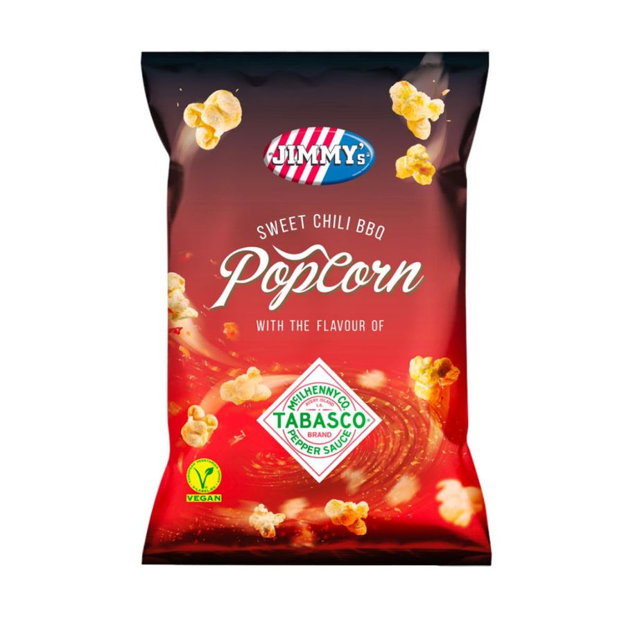 Confezione da 24g di jimmy's popcorn bbq