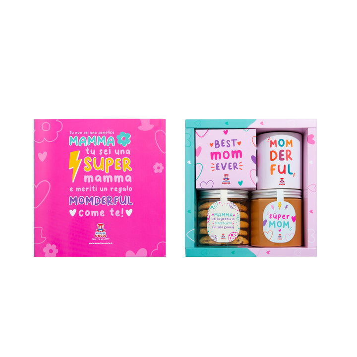 Snack Box - Édition Maman + Cadeau de Maman Box + Candy Box - Édition Super Maman de 1kg à surprise