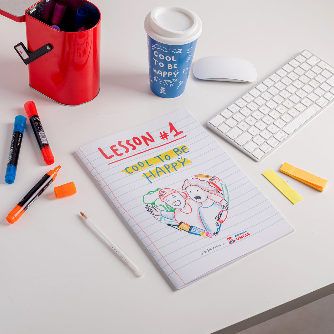 Cahier A4 Cool to be Happy à lignes