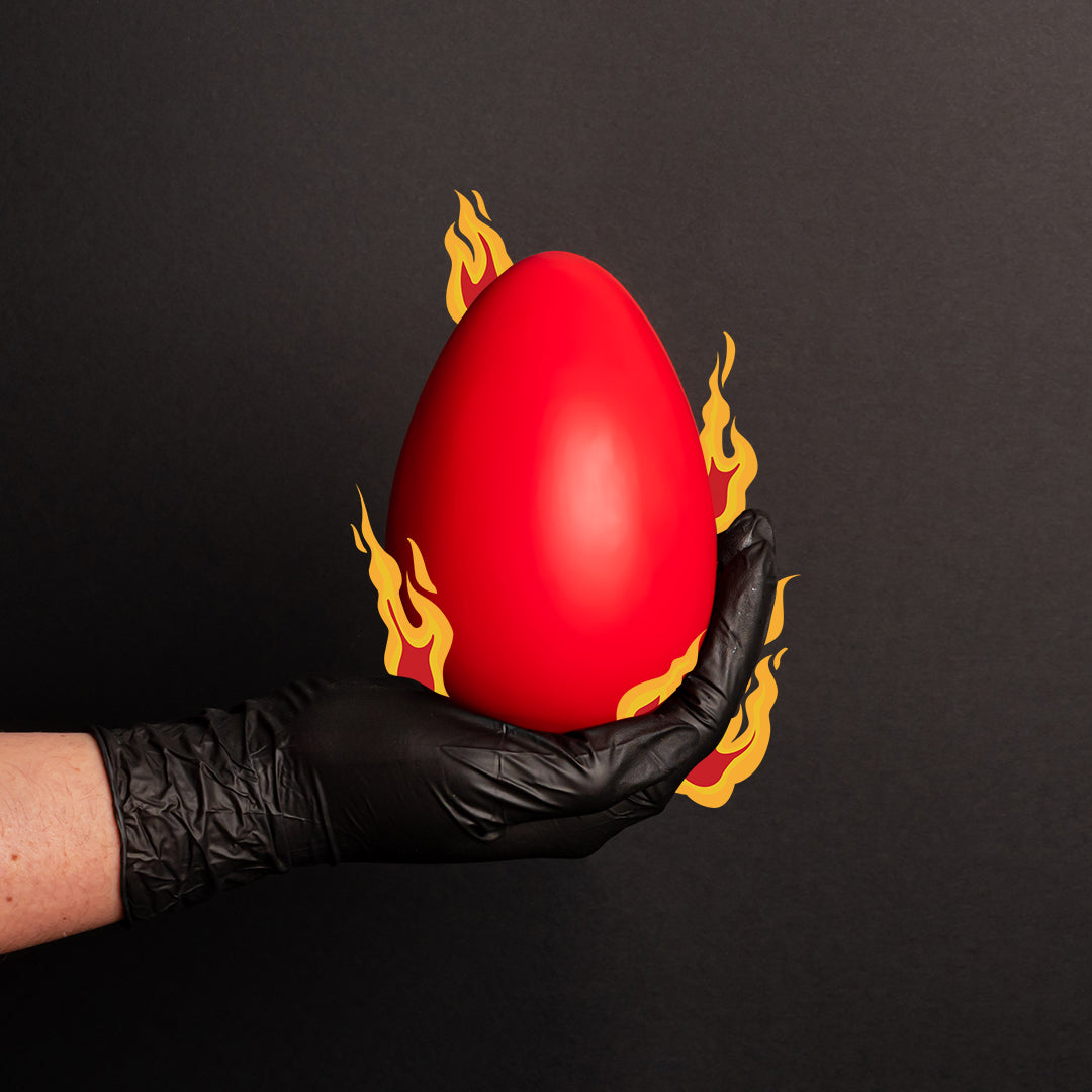 American Uncle Le Hot Egg Challenge, œuf en chocolat épicé au Carolina Reaper de 150g