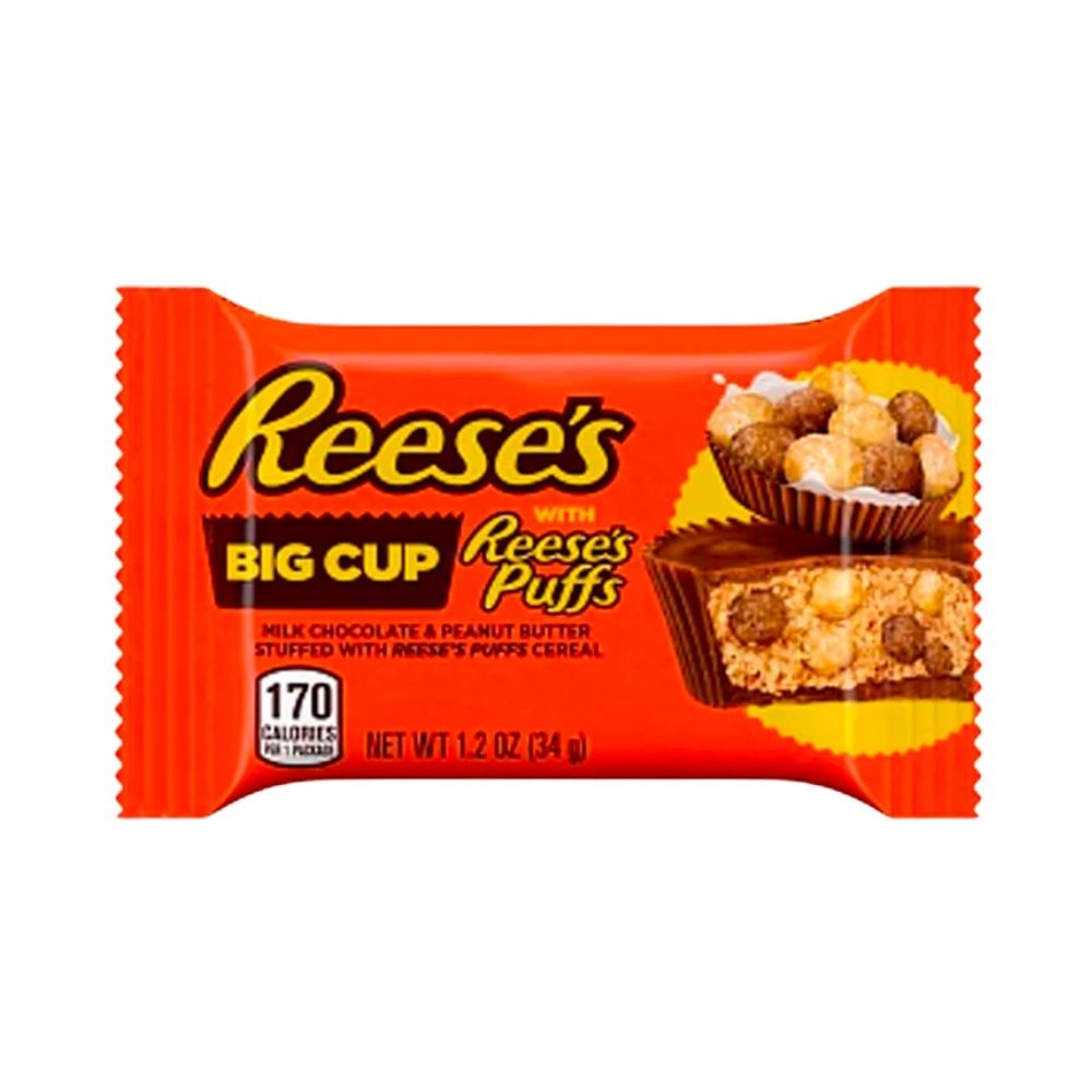 Confezione da 34g di Reese's Big Cup with Reese's Puffs