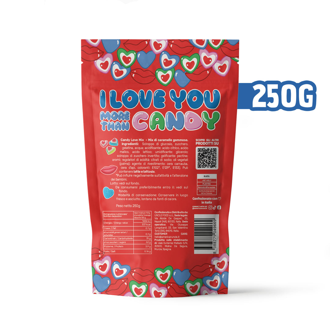 Candy mix - Édition Love, paquet de 250g de bonbons gélifiés