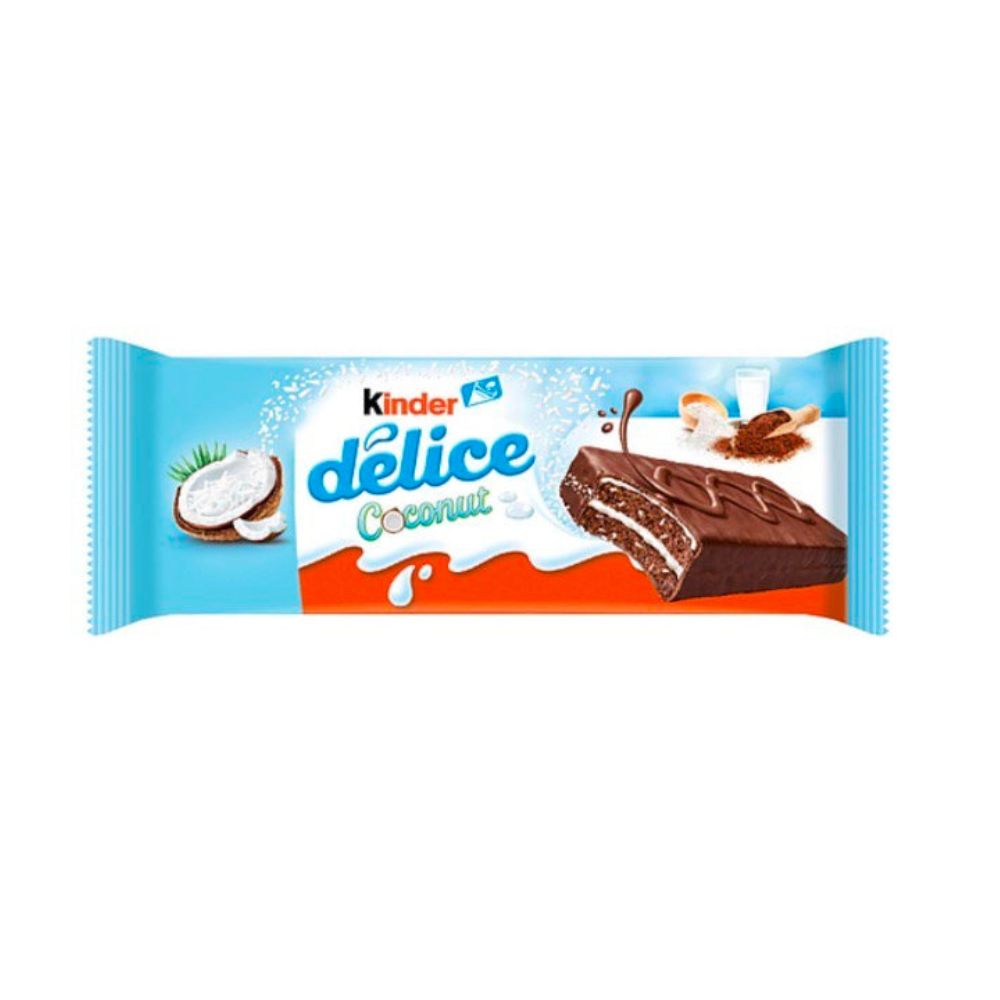 Kinder Délice Noix de Coco, gâteau au chocolat et à la noix de coco de 37g