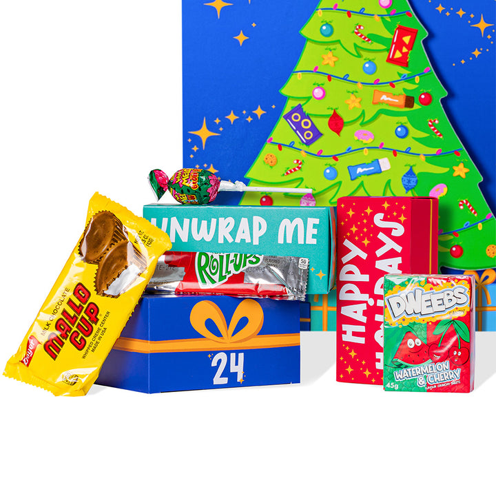 [SANS GLUTEN] Calendrier de l'Avent Spécial 2024, boîte de +24 snack douceurs et salés surprises SANS GLUTEN 