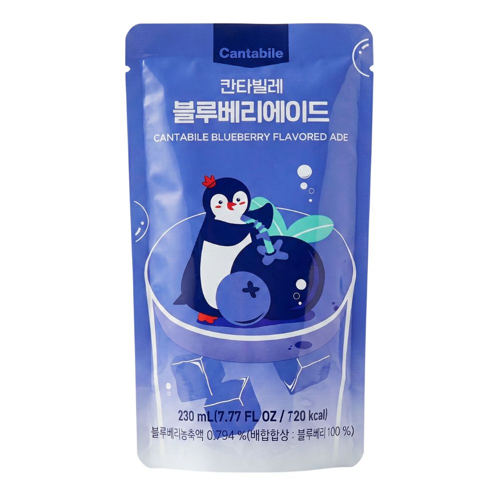 Cantabile Blueberry Ade, bevanda al gusto di mirtillo da 230ml