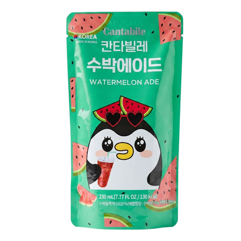 Cantabile Watermelon Ade, boisson au goût de pastèque de 230 ml 
