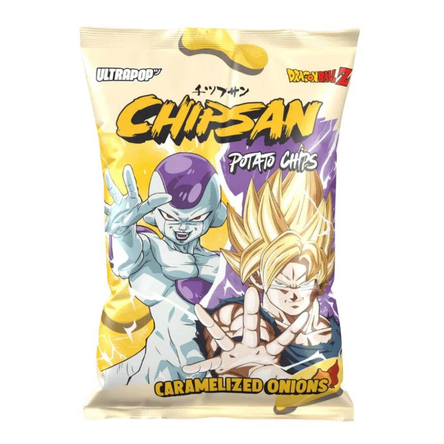 Chipsan Potato Chips Goku vs Freezer, patatine al gusto di cipolle caramellate da 110g