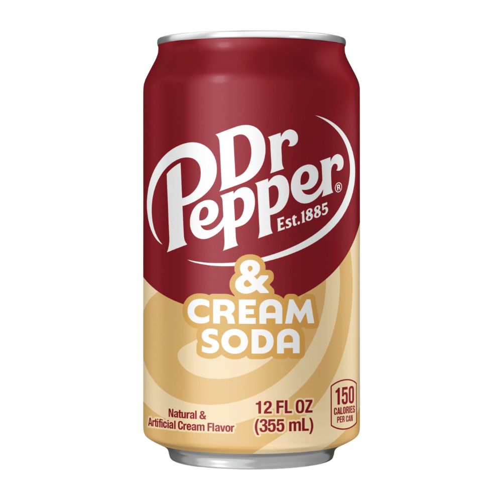 Dr Pepper & Cream Soda 355ml
