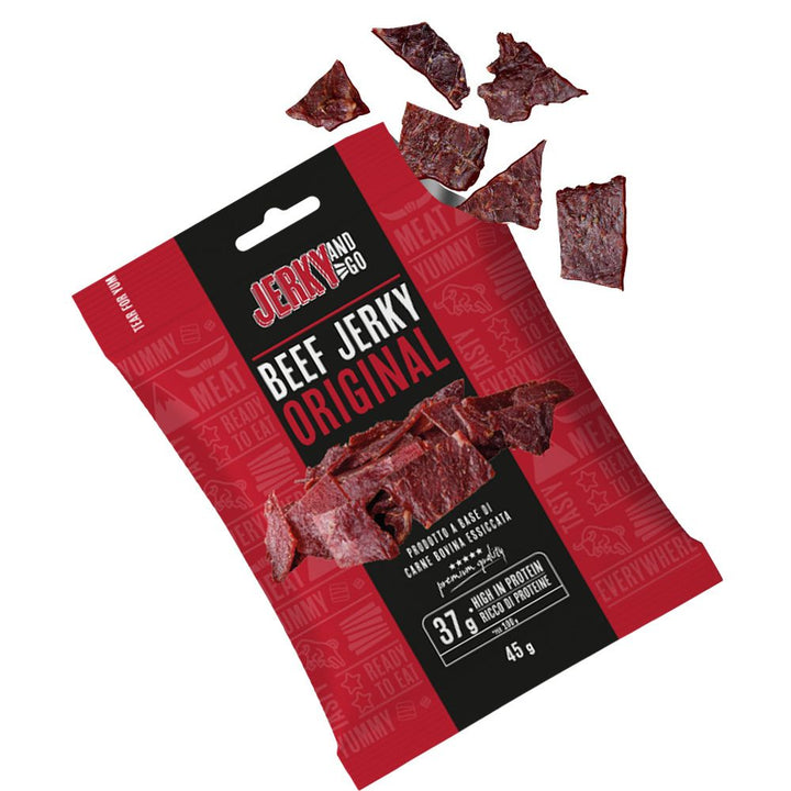 Jerky and Go Beef Jerky Original, viande séchée de bœuf de 45g 
