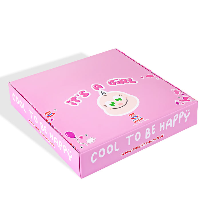 Candy Cube Kit “C'est une fille”, boîtes de bonbons gélifiés de 50g idéales pour la baby shower ou la naissance (25, 50 ou 75 pièces) 