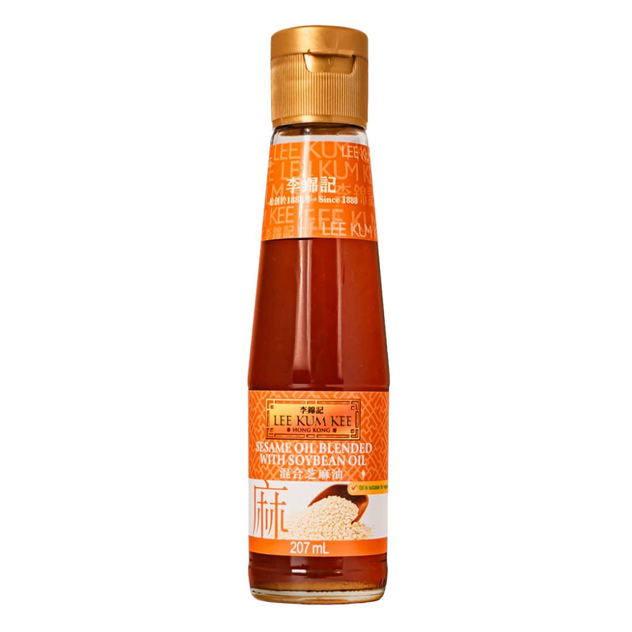 Lee Kum Kee Sesame Oil Blended With Soyben Oil, olio di sesamo con olio di soia da 207ml