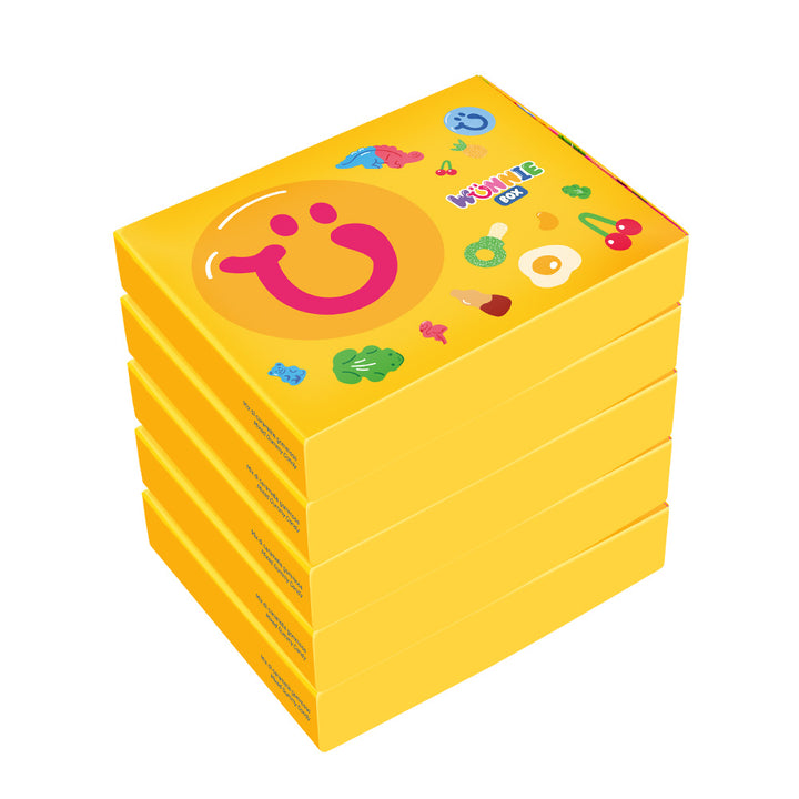 Wunnie box "So Candy, So Happy", 5 boîtes de bonbons gélifiés en saveurs assorties de 480g 