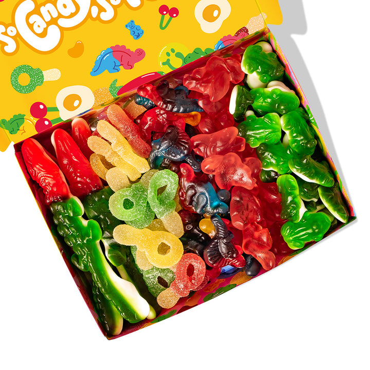 Wunnie box "So Candy, So Happy", 5 boîtes de bonbons gélifiés en saveurs assorties de 480g 