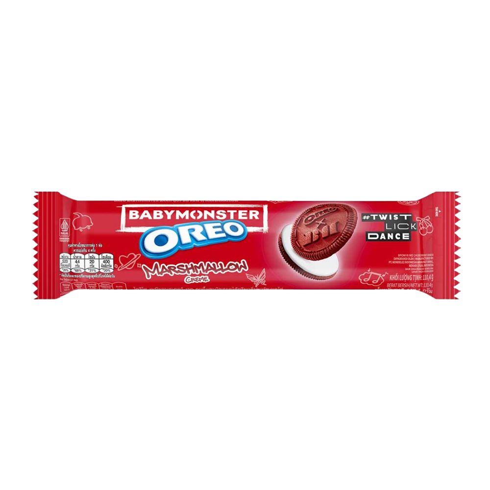 Oreo Babymonster Marshmallow Creme, biscotti Oreo al gusto di marshmalow da 110,4g