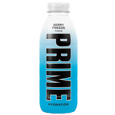 Confezione da 500ml, bevanda aromatizzata ai frutti di bosco e agrumi Prime.