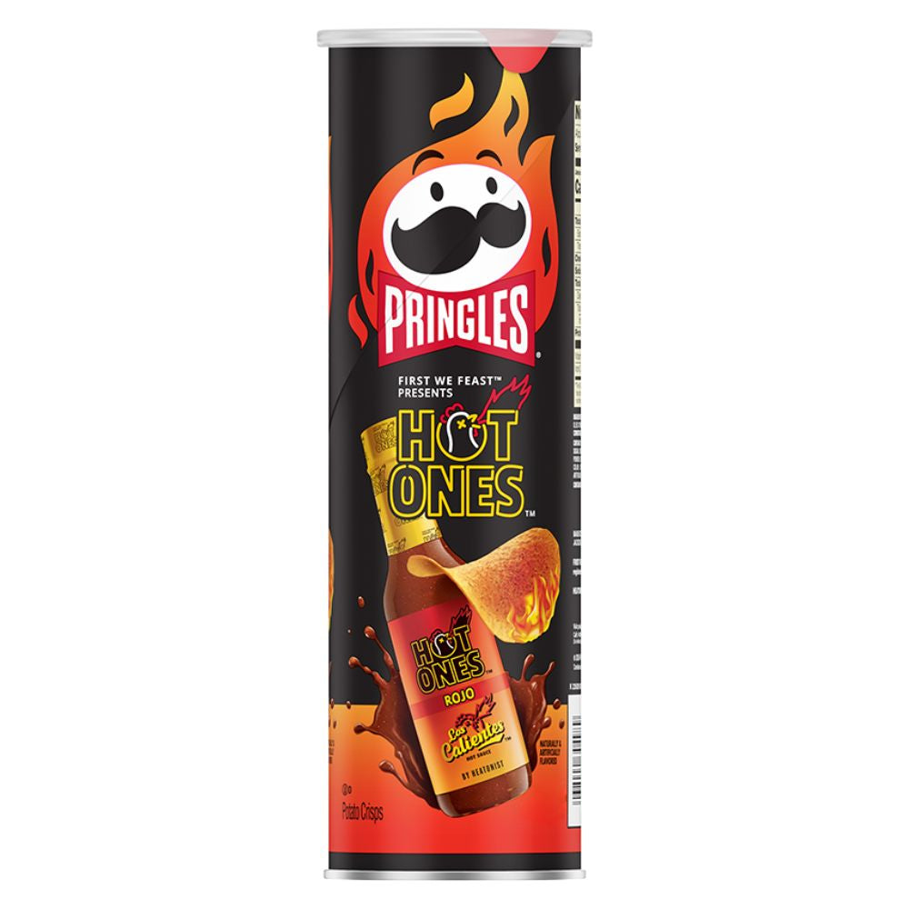 Pringles Hot Ones Los Calientes Rojo, chips épicées de 156g 