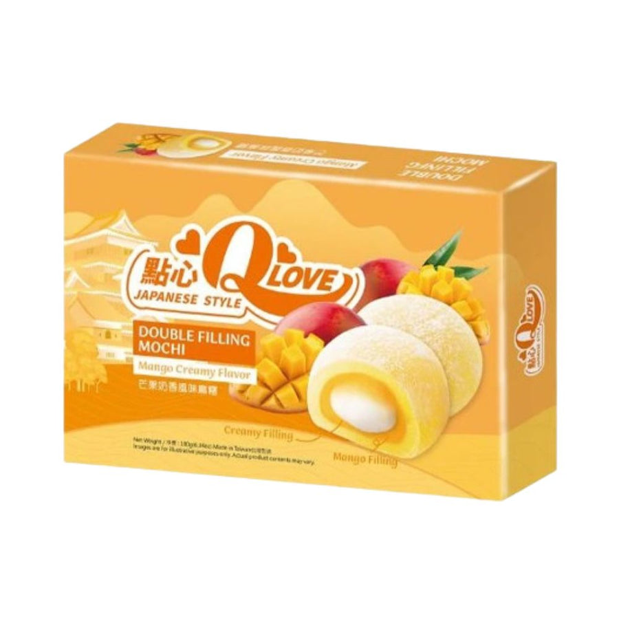 QLove Creamy Mango Double Filling Mochi - mochi 180g