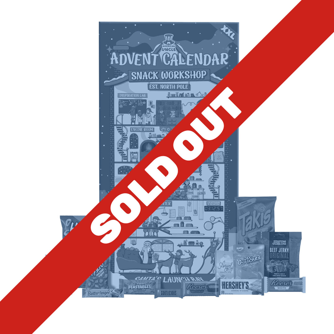 Snack Workshop xxl, calendrier de l'Avent xxl de plus de 24 snack Bonbons et savoureux du monde entier.