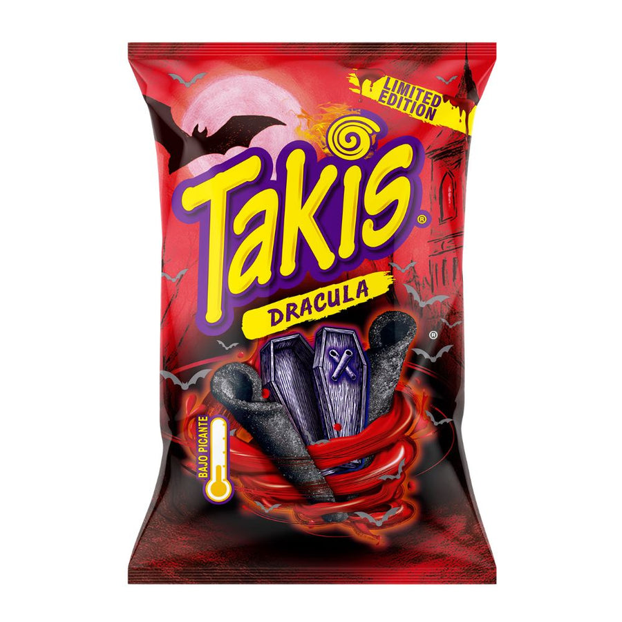 Takis Dracula Limited Edition, boucles de tortillas saveur teriyaki de 100 g