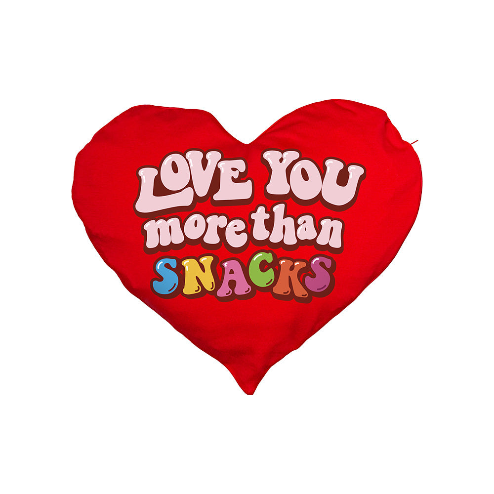 Valentine’s Heart L, coussin en forme de cœur avec 40 snack douceurs et salées surprises 