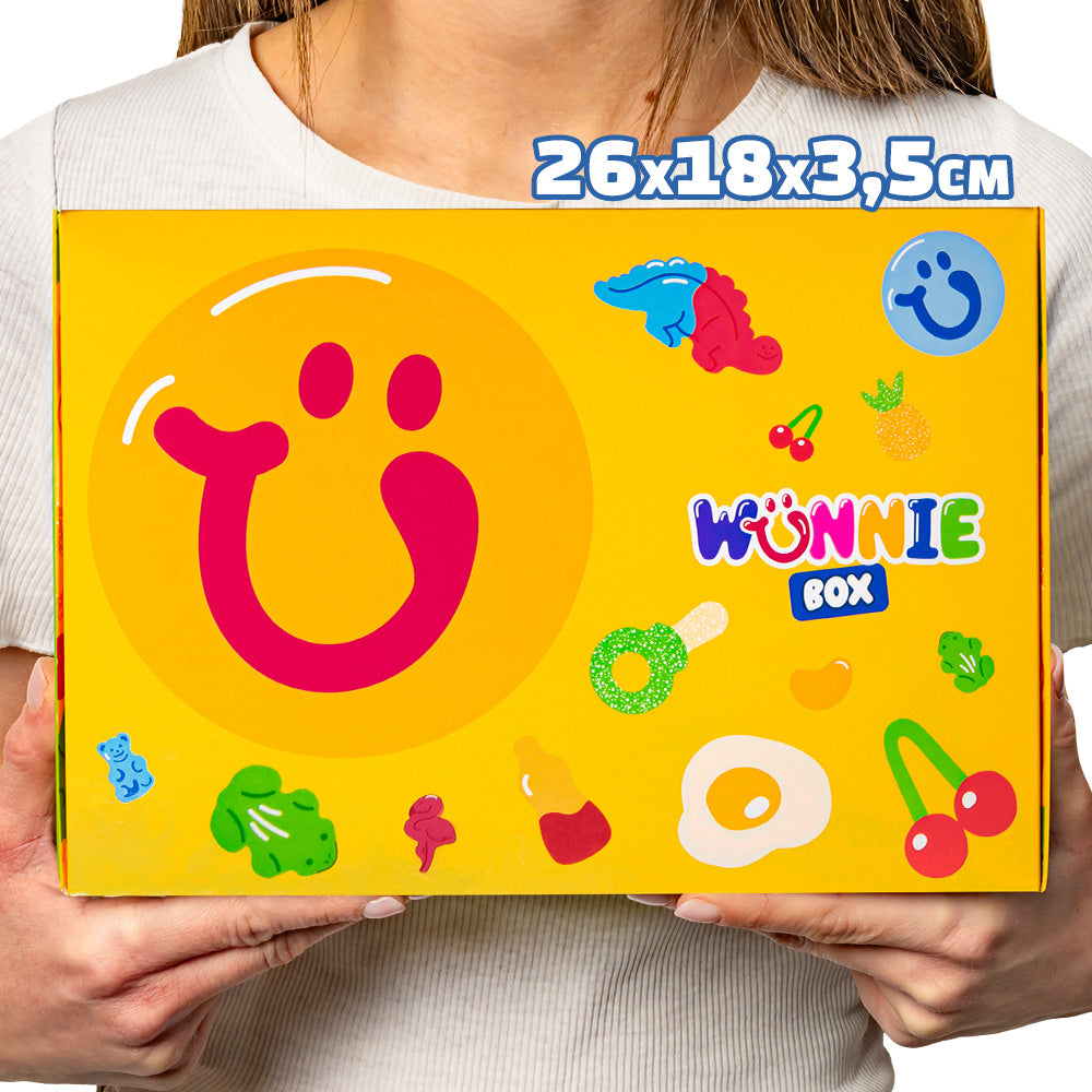 Wunnie box "Sourire", boîte de bonbons gélifiés à composer avec vos saveurs préférées - 1 kg 