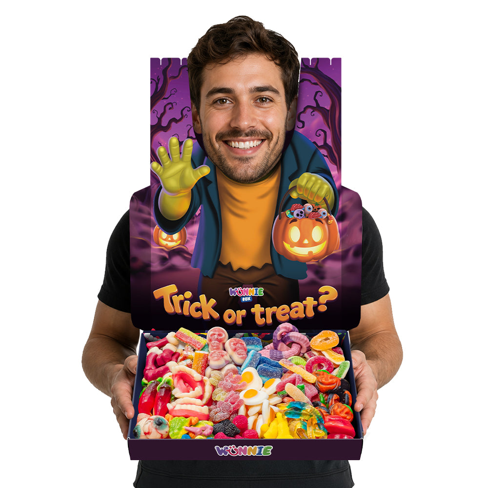 Wunnie box Special "Happy Halloween" Frankie, boîte de bonbons gélifiés à composer avec vos parfums préférés 