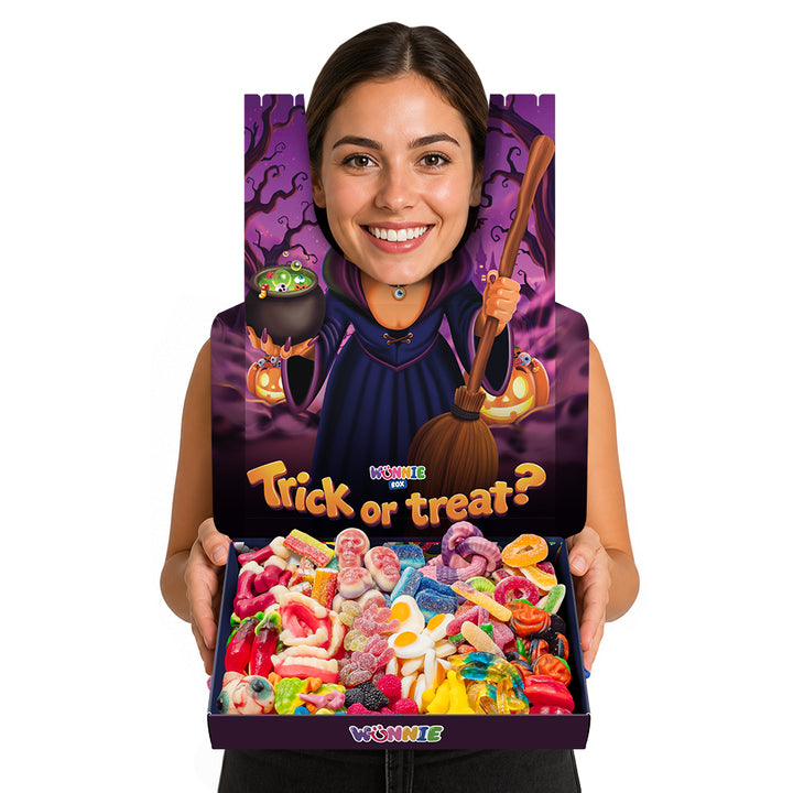 Wunnie box Special "Happy Halloween" Frankie, boîte de bonbons gélifiés à composer avec vos parfums préférés 