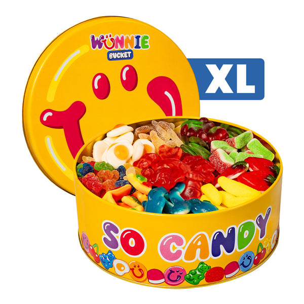 Wunnie Bucket, boîte de bonbons gélifiés à composer avec tes saveurs préférées 