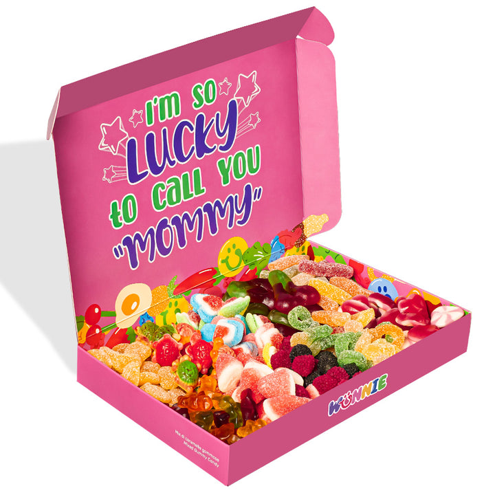 Candy box con caramelle per la mamma