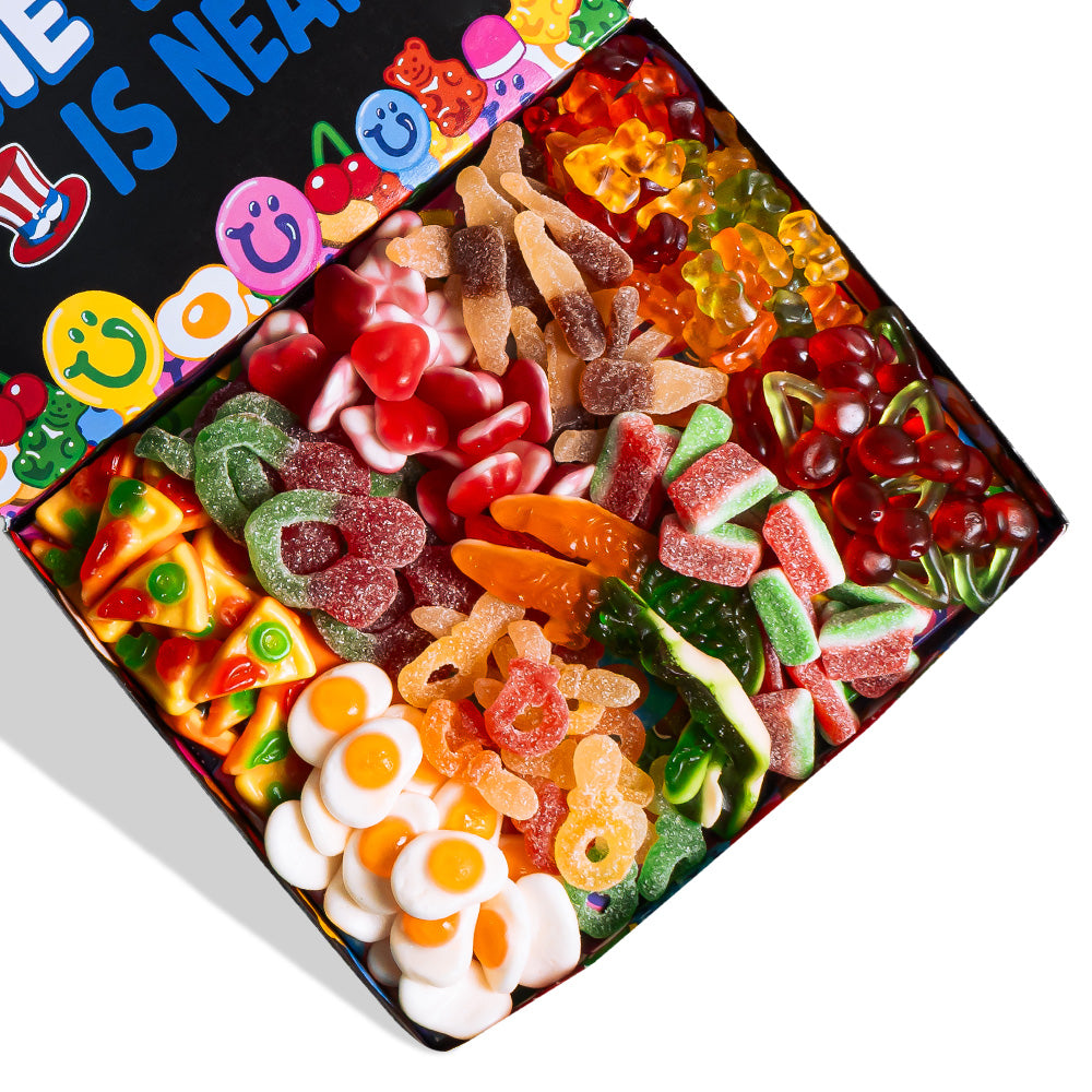 Focus sulle caramelle gommose della wunnie per addio al celibato