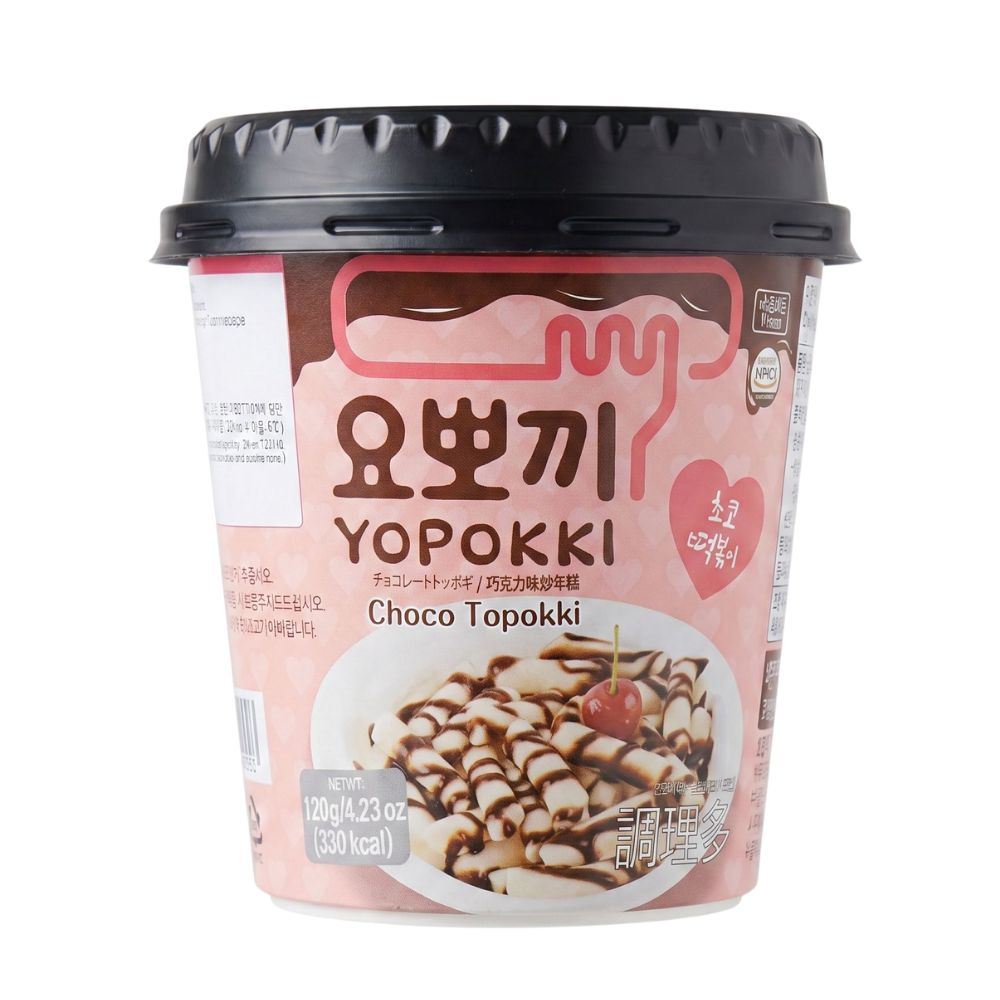 Yopokki Choco Topokki Cup, Yopokki tteokbokki avec sauce au chocolat de 120 g 