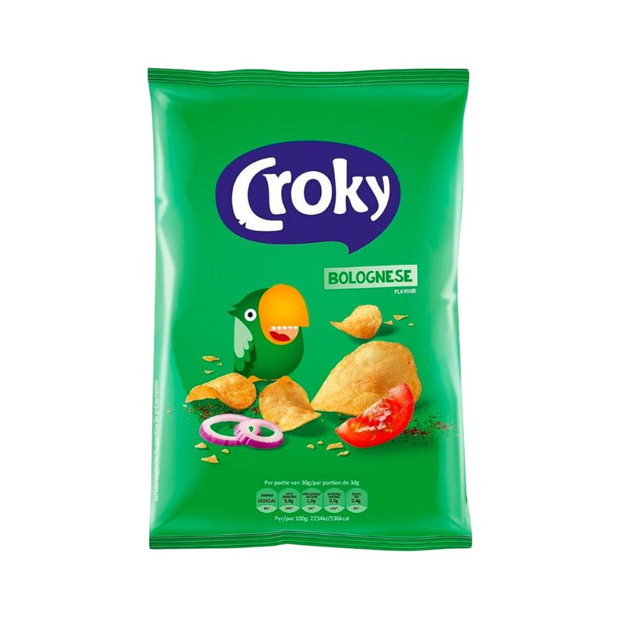 Confezione da 40g di patatine al gusto di bolognese Crocky Bolognese