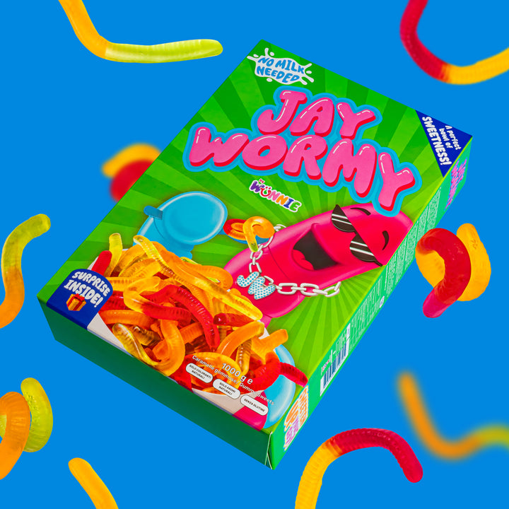 Wunnie Jay Wormy, boîte de vers gommeux de 1kg 