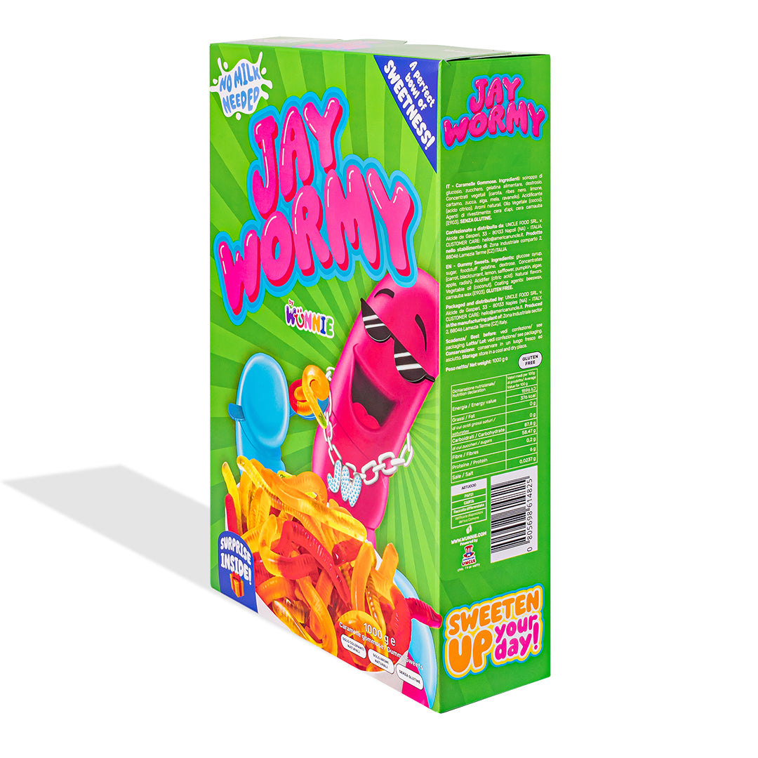 Wunnie Jay Wormy, boîte de vers gommeux de 1kg 