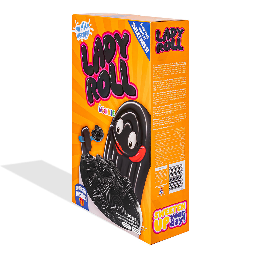 Wunnie Lady Roll, boîte de réglisse de 1kg 