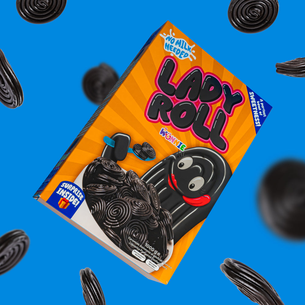 Wunnie Lady Roll, boîte de réglisse de 1kg 