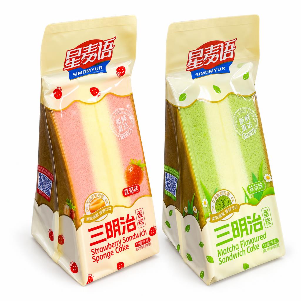 Xing Mai Yu Kit, 2 goûters au goût fraise et matcha
