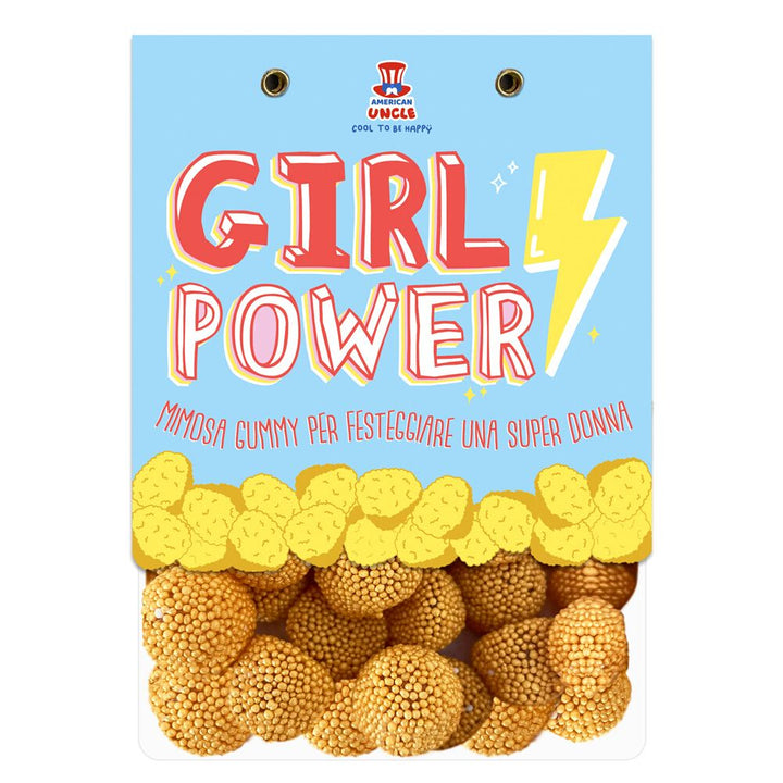 Mimosa Gummy, sachet de bonbons gélifiés pour une super femme de 80 g 
