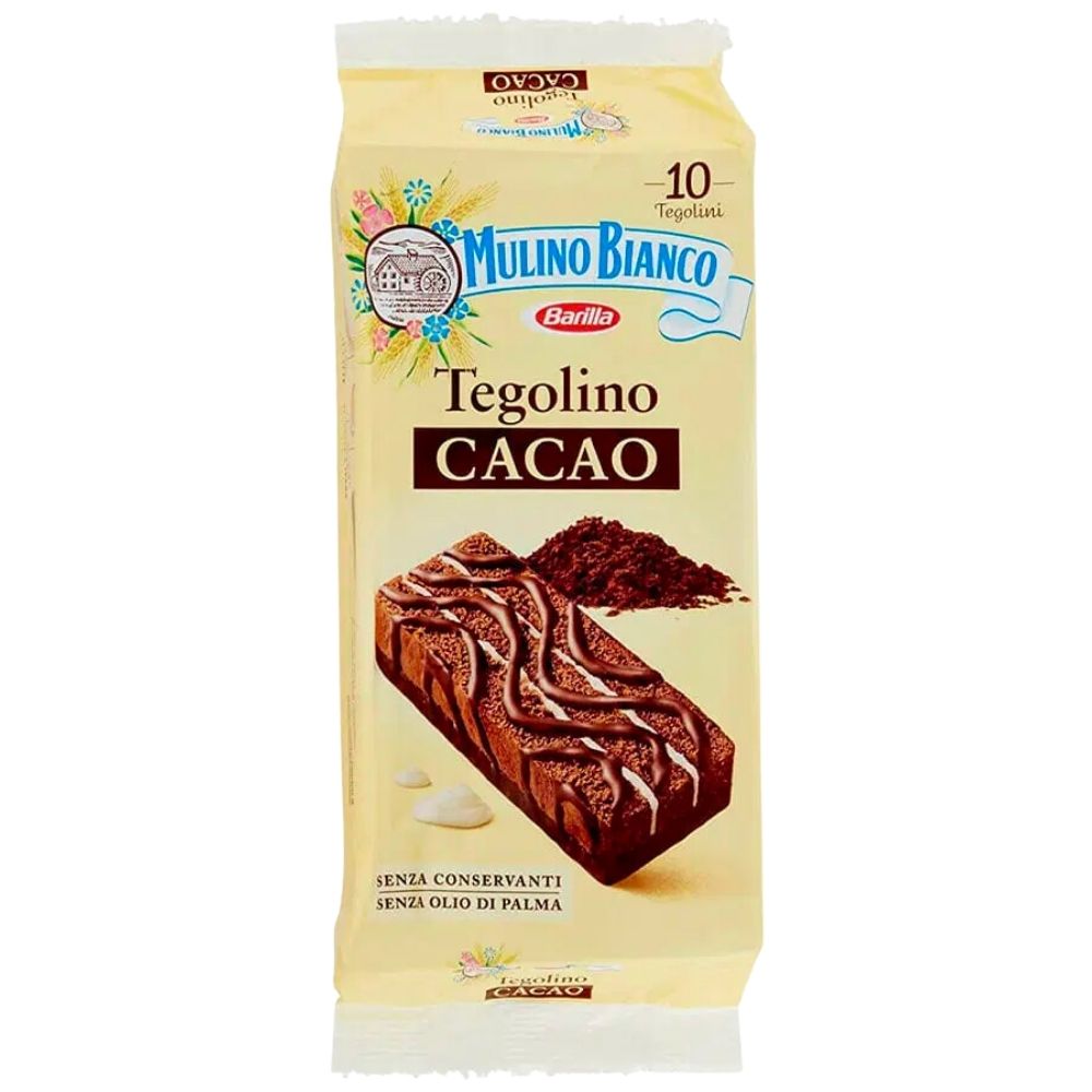 Tegolino Mulino Bianco, goûters avec crème au cacao de 350g 